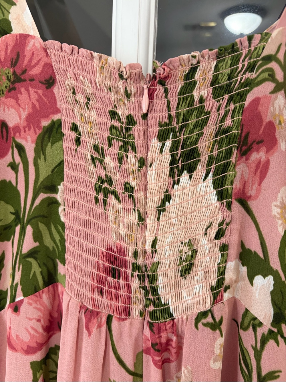 Reformation Nadira Tie Strap Dress In Rose Garden - Size 8 - Picture 10 of 10